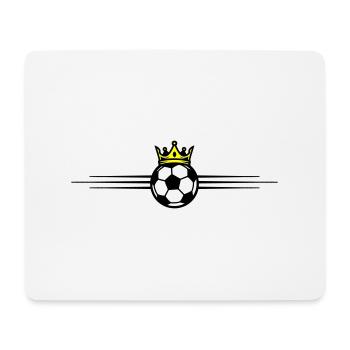 Fussball Ball Krone - Mousepad (Querformat) - Weiß - Vorne