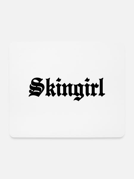 Working Class Skingirl Oi! Antiracist Bootgirl My - Mousepad (Querformat) - Weiß