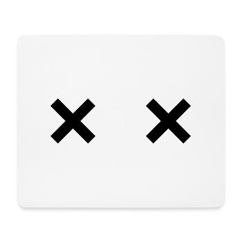 XX - Mousepad (Querformat) - Weiß - Vorne