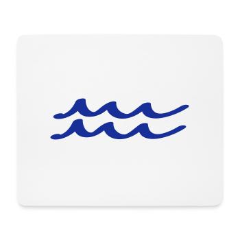 wasser - Mousepad (Querformat) - Weiß - Vorne