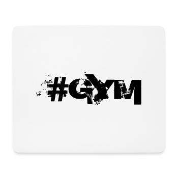 #GYM - Bodybuilding, Fitness, - Mouse Pad (horizontal) - white - Front
