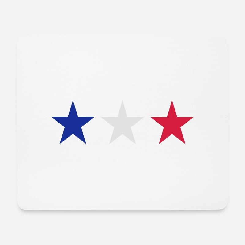 Frankreich - Mousepad (Querformat) - Weiß