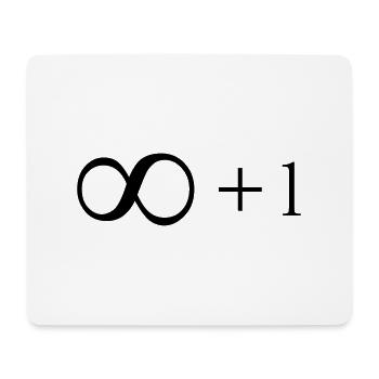 Unendlich + 1 - Mousepad (Querformat) - Weiß - Vorne