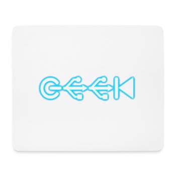 Geek - Tapis de souris (format paysage) - blanc - Devant