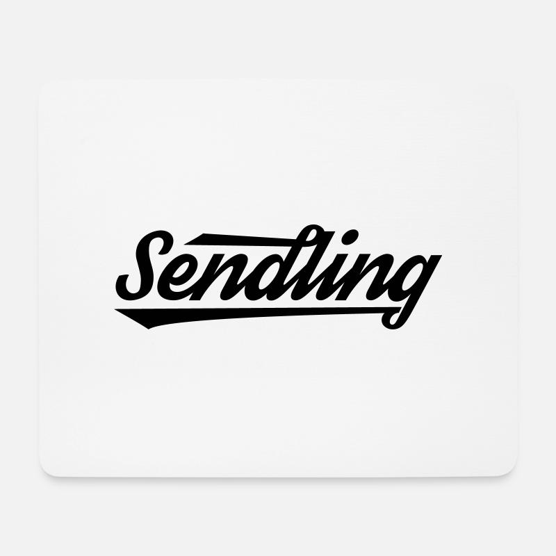 Sendling - Mousepad (Querformat) - Weiß