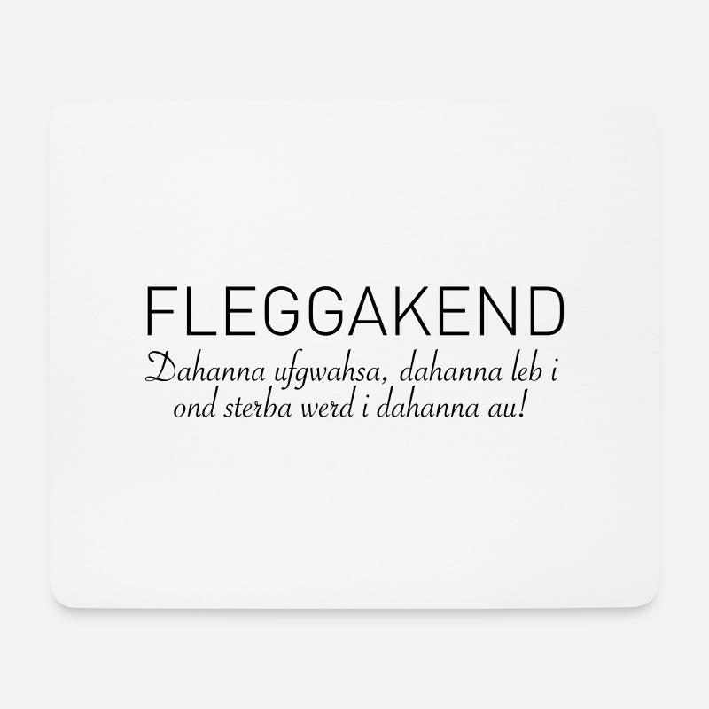 Fleggakend - Mousepad (Querformat) - Weiß