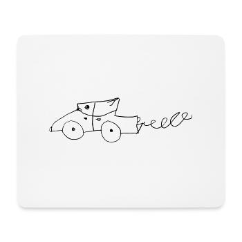 Auto - Mousepad (Querformat) - Weiß - Vorne