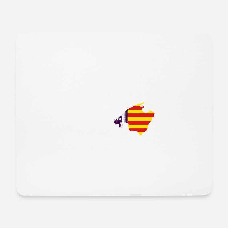 Ich liebe Mallorca - Herzschlag - Mousepad (Querformat) - Weiß