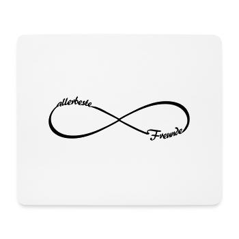 allerbeste Freunde BFF ABF Infinity Loop - Mousepad (Querformat) - Weiß - Vorne