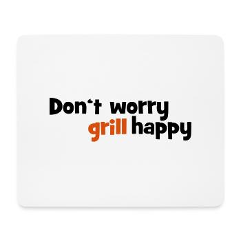 grillen - Mousepad (Querformat) - Weiß - Vorne