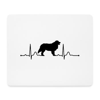 BERNER MORNING heartbeat heartbeat - Mouse Pad (horizontal) - white - Front