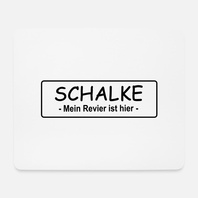 Schalke - My area is here - Mouse Pad (horizontal) - white