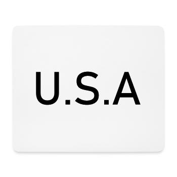 USA - Mousepad (Querformat) - Weiß - Vorne
