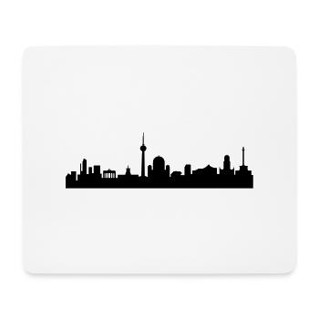 Skyline Berlin - Mousepad (Querformat) - Weiß - Vorne