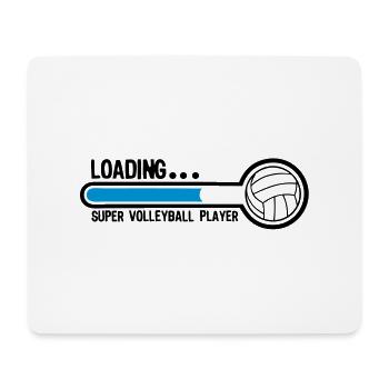 Volleyball Ladesuper Spieler1 - Mousepad (Querformat) - Weiß - Vorne