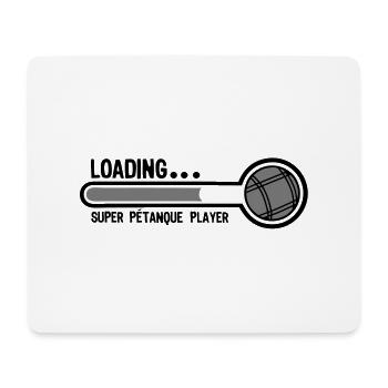 Petanque Ball Super Laden Spieler1 - Mousepad (Querformat) - Weiß - Vorne