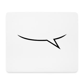 Sprechblase ein Sprecher / one talking balloon - Mouse Pad (horizontal) - white - Front