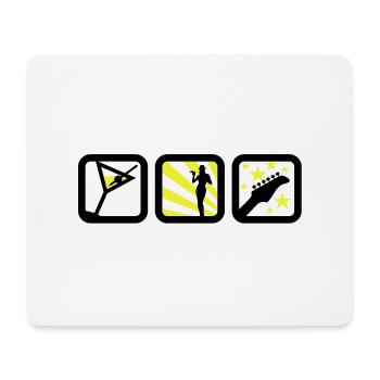 party girl (2c) - Mousepad (Querformat) - Weiß - Vorne