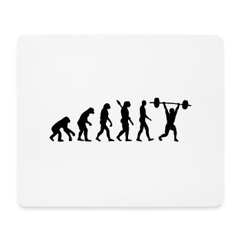 Weightlifting - Mouse Pad (horizontal) - white - Front