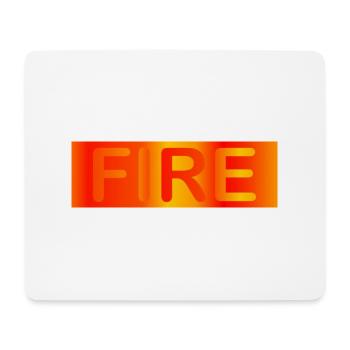 Fire / fire - Mouse Pad (horizontal) - white - Front