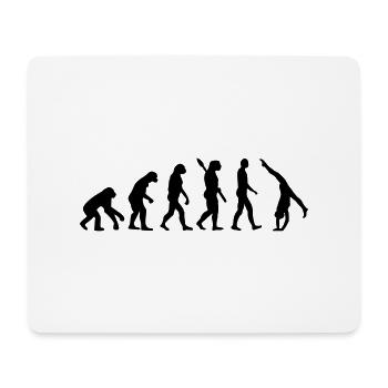 Evolution Gymnastik - Mousepad (Querformat) - Weiß - Vorne