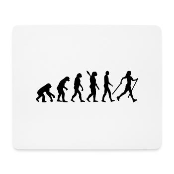 Evolution Nordic Walking - Mousepad (Querformat) - Weiß - Vorne