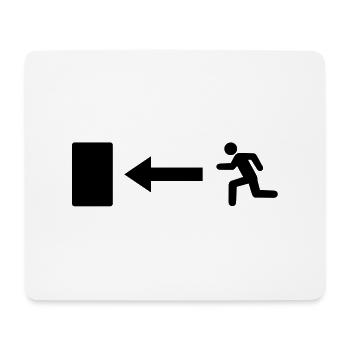 exit____f1 - Mouse Pad (horizontal) - white - Front