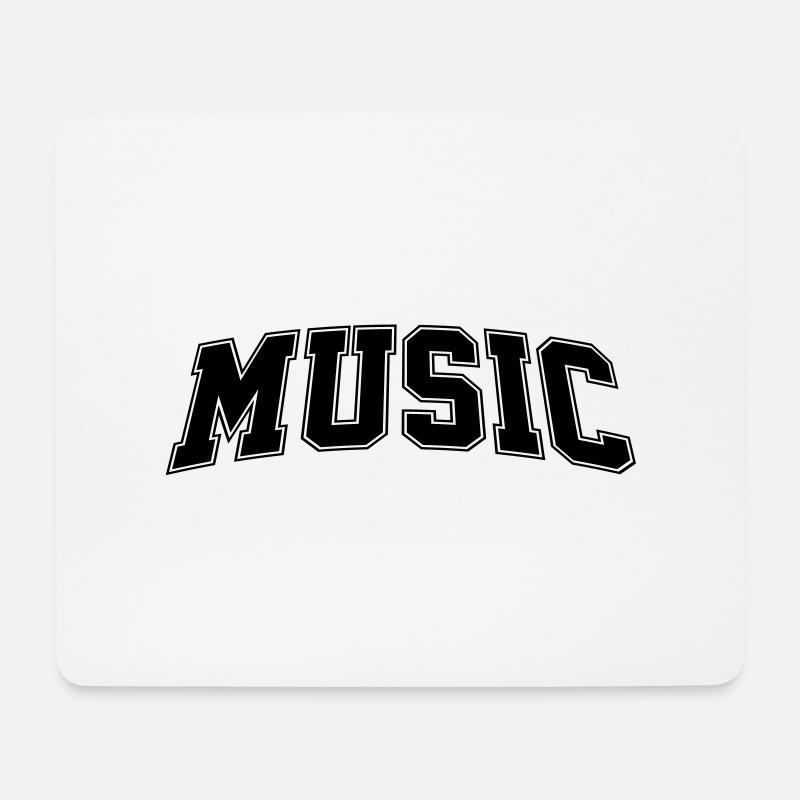 Music - Mouse Pad (horizontal) - white