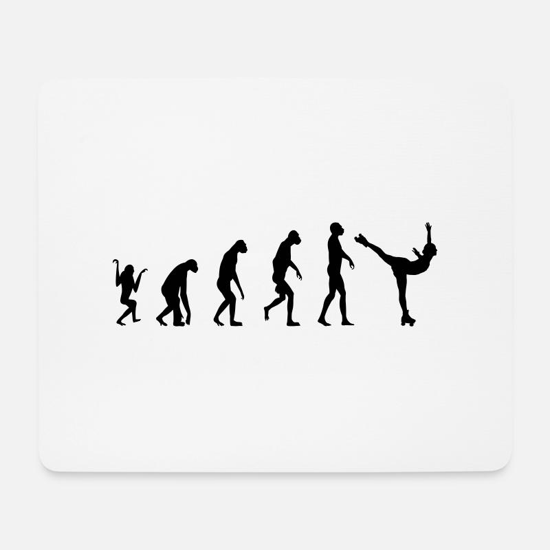 Rollkunstlauf Evolution - Mousepad (Querformat) - Weiß