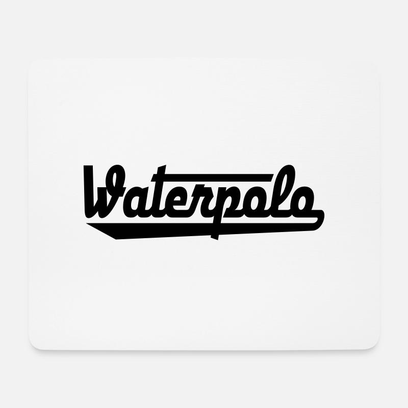 waterpolo - Mousepad (Querformat) - Weiß