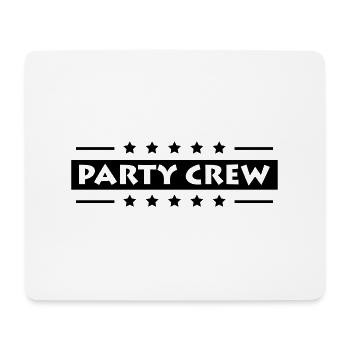Party Crew - Mousepad (Querformat) - Weiß - Vorne