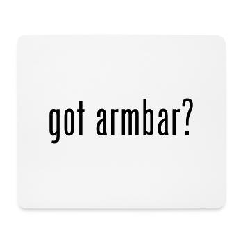 brazilian jiu jitsu bjj got armbar - Mousepad (Querformat) - Weiß - Vorne
