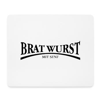 Bratwurst - Tapis de souris (format paysage) - blanc - Devant