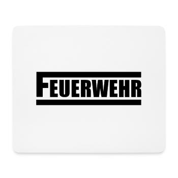 Feuerwehr - Mousepad (Querformat) - Weiß - Vorne
