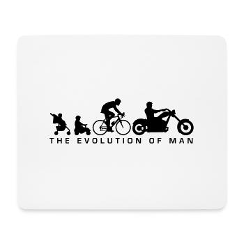 evolution_biker_022014_a_1c - Mousepad (Querformat) - Weiß - Vorne
