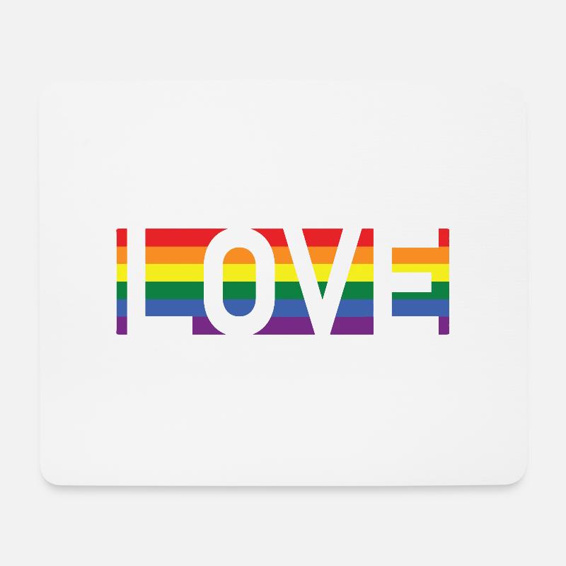LOVE - Mousepad (Querformat) - Weiß