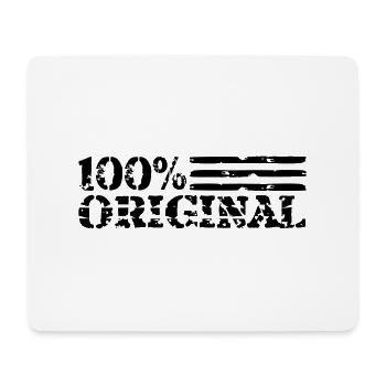 Rayures logo 100 % original - Tapis de souris (format paysage) - blanc - Devant