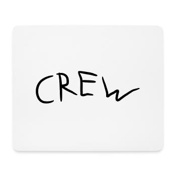 Crew Comic Logo - Mousepad (Querformat) - Weiß - Vorne