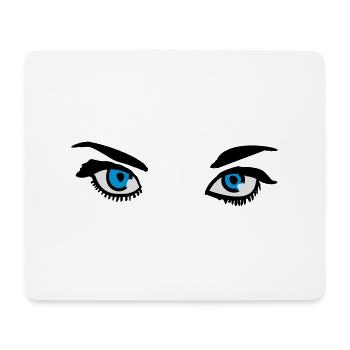 Auge - Mousepad (Querformat) - Weiß - Vorne