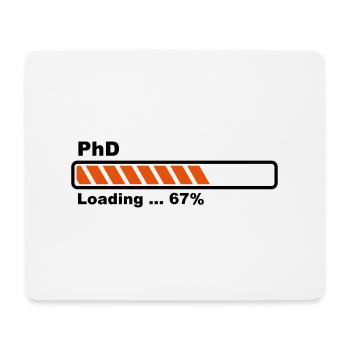 PhD loading bar - Mouse Pad (horizontal) - white - Front