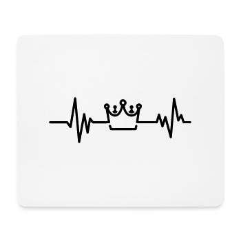 Roi - Tapis de souris (format paysage) - blanc - Devant