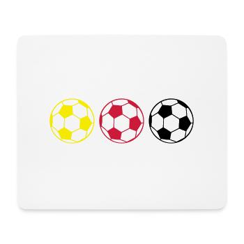 soccer_germany - Mousepad (Querformat) - Weiß - Vorne