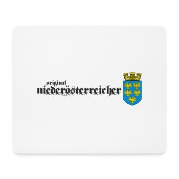 Original Niederösterreicher Geschenk Wappen Shirt - Mousepad (Querformat) - Weiß - Vorne