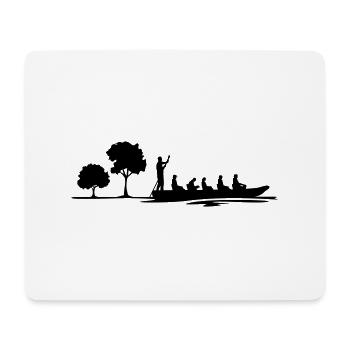 Freizeit - Kahnfahrt - Mousepad (Querformat) - Weiß - Vorne