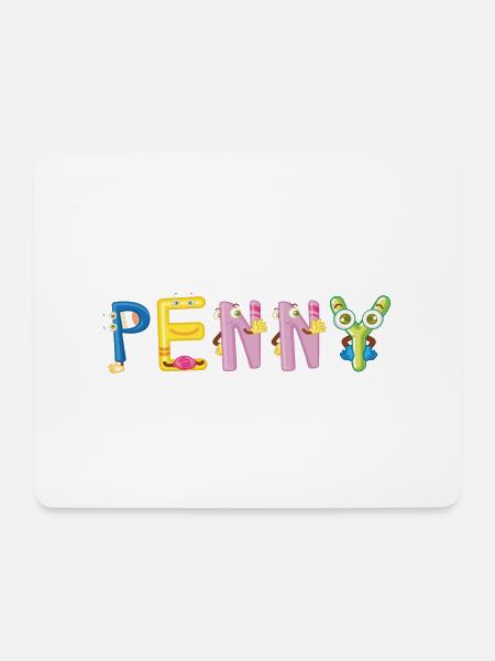 Penny - Mousepad (Querformat) - Weiß