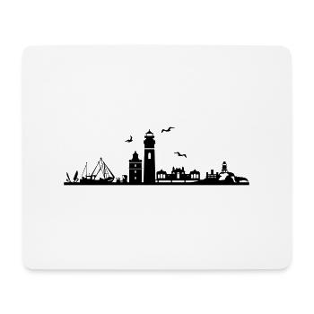 Skyline - Insel Rügen - Mousepad (Querformat) - Weiß - Vorne