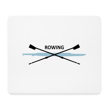 Rudern - Mousepad (Querformat) - Weiß - Vorne