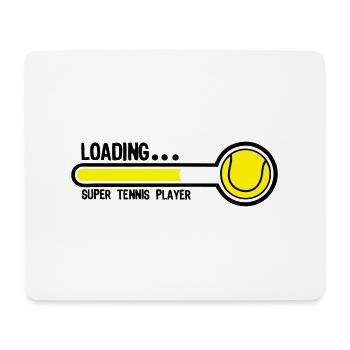 tennis loading super player - Mousepad (Querformat) - Weiß - Vorne