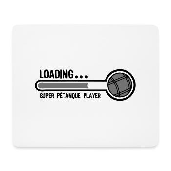 petanque ball loading super player - Mouse Pad (horizontal) - white - Front