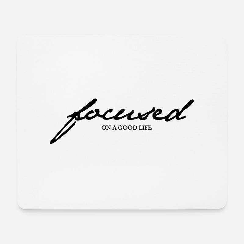 Motivation through focus and concentration - Mouse Pad (horizontal) - white